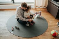 Sanosoft Krabbelmatte Rund 120cm Grau
