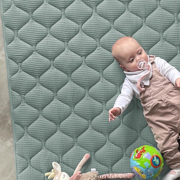 Sanosoft Krabbeldecke Mint 120x120cm