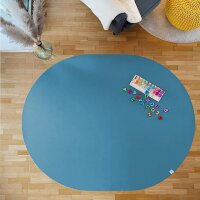 Sanosoft ovale Krabbelmatte 160x200cm Hellblau
