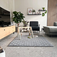 Sanosoft Krabbeldecke 130x150cm Hellgrau