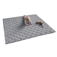 Sanosoft Krabbeldecke 130x150cm Hellgrau