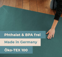 Sanosoft Krabbelmatte Outdoor Sanosoft - Made in Germany - Öko-Tex 100 - Petrol 120x160 cm