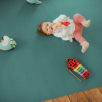 Sanosoft Krabbelmatte Outdoor Sanosoft - Made in Germany - Öko-Tex 100 - Petrol 160x350 cm