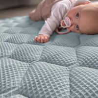 Sanosoft Krabbeldecke 120x120cm Hellblau