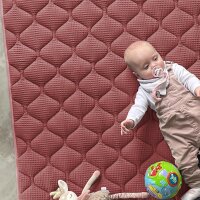 Sanosoft Krabbeldecke 120x120cm Rost-Rot