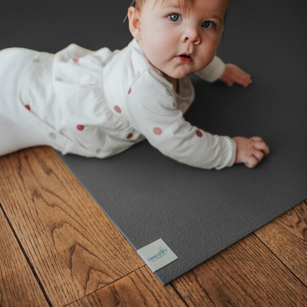 Sanosoft® Krabbelmatte Grau 240x200cm