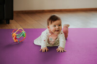 Sanosoft® Krabbelmatte 80cmx160cm Pflaume