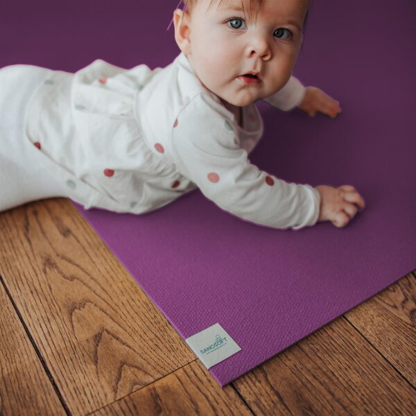 Sanosoft® Krabbelmatte 160cmx100cm Pflaume