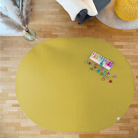 Sanosoft ovale Krabbelmatte 160x200cm Mangogelb
