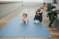Sanosoft Krabbelmatte Outdoor 120x120 cm Hellblau