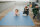 Sanosoft Krabbelmatte Outdoor 120x120 cm Hellblau