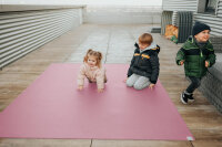 Sanosoft Krabbelmatte Outdoor 120x160 cm Rosa