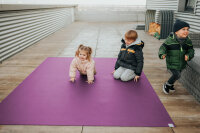 Sanosoft Krabbelmatte Outdoor 120x450 cm Pflaume