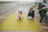 Sanosoft Krabbelmatte Outdoor 120x160 cm Mangogelb