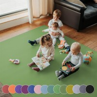 Sanosoft Krabbelmatte XXL | 240x480cm Olivgrün