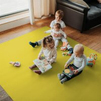 Sanosoft Krabbelmatte XXL | 240x240cm Mangogelb