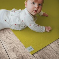 Sanosoft Krabbelmatte XXL | 240x240cm Mangogelb