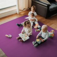 Sanosoft Krabbelmatte XXL | 240x380cm Pflaume