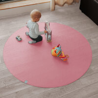 Sanosoft runde Krabbelmatte Rosa 120
