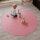Sanosoft runde Krabbelmatte Rosa 120