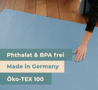 Sanosoft runde Krabbelmatte Hellblau 160