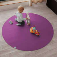 Sanosoft runde Krabbelmatte Pflaume 120