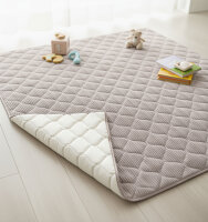 Sanosoft Krabbeldecke Soft-Cord  Natur 130x150cm