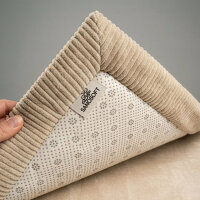 Sanosoft samtweicher und kuscheliger Krabbelteppich Sand / Beige 100 x 150 cm