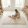Sanosoft samtweicher und kuscheliger Krabbelteppich Sand / Beige 200 x 200 cm