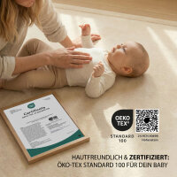 Sanosoft samtweicher und kuscheliger Krabbelteppich Sand / Beige 200 x 300 cm