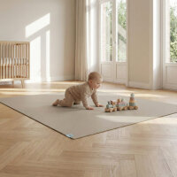 Sanosoft® Krabbelmatte Made in Germany & Öko-Tex - 160cm X 100cm Sand / Beige