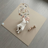 Sanosoft® Krabbelmatte Made in Germany & Öko-Tex - 180cm X 180cm Sand / Beige