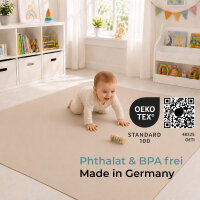 Krabbelmatte SanoSoft XXL "made in Germany" - Öko-Tex 100 240x240cm Sand/Beige