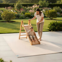 Outdoor Krabbelmatte SanoSoft "made in Germany" - Öko-Tex 100 - 160x160 cm Sand / Beige
