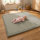 Sanosoft samtweicher und kuscheliger Krabbelteppich Schilfgrün 160x230cm