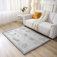 Sanosoft samtweicher und kuscheliger Krabbelteppich "Zoo" 120x170cm