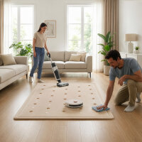 Sanosoft samtweicher und kuscheliger Krabbelteppich "Sterne" 120x170cm