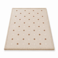 Sanosoft samtweicher und kuscheliger Krabbelteppich "Sterne" 120x170cm