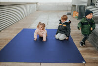 Sanosoft Krabbelmatte Outdoor 120x160 cm Blau