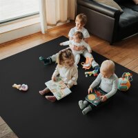 Sanosoft Krabbelmatte XXL | 180x1000 Schwarz