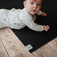 Sanosoft Krabbelmatte XXL | 180x1000 Schwarz