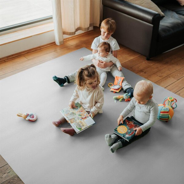 Sanosoft Krabbelmatte XXL 180x200cm Hellgrau