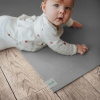 Sanosoft Krabbelmatte XXL 240x220cm Hellgrau