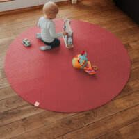 Sanosoft Krabbelmatte Rund 160cm Rot