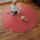 Sanosoft Krabbelmatte Rund 160cm Rot