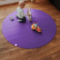 Sanosoft Krabbelmatte Rund 160cm Lila
