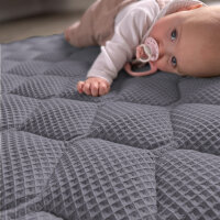 Sanosoft Krabbeldecke Grau 120x120cm