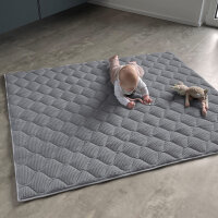 Sanosoft Krabbeldecke Grau 120x120cm
