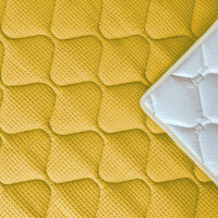 Sanosoft Krabbeldecke Senfgelb 120x120cm