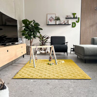 Sanosoft Krabbeldecke Senfgelb 130x150cm